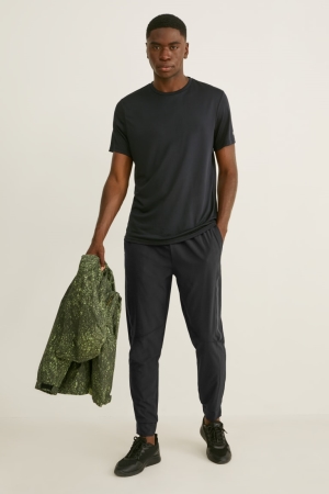 C&A Active Joggers Flex 4 Way Stretch Hosen Herren Schwarz | LETGF-2178