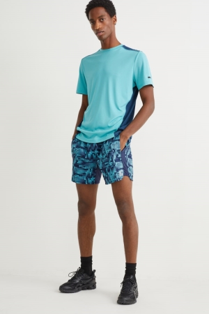 C&A Active Kurze Hose Herren Blau Dunkelblau | QTNPR-5197