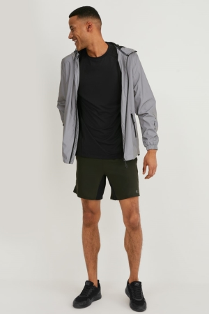 C&A Active Kurze Hose Herren Dunkelgrün | FZQED-5249