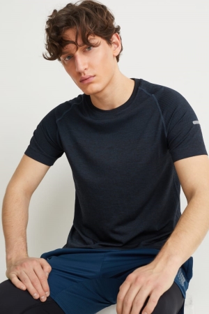 C&A Active Oberteile Herren Dunkelblau | OZNAP-1042