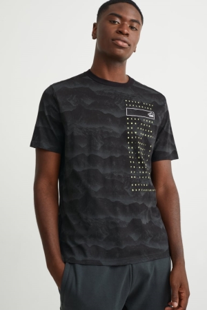 C&A Active Oberteile Herren Dunkelgrau | MHYBN-3546