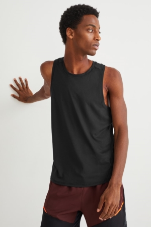 C&A Active Oberteile Herren Schwarz | GKMXD-5671