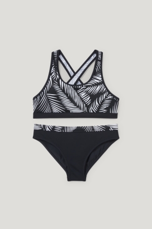 C&A Bikini Lycra® Xtra Life™ 2 Piece Bademode Mädchen Schwarz | ORNJB-6318