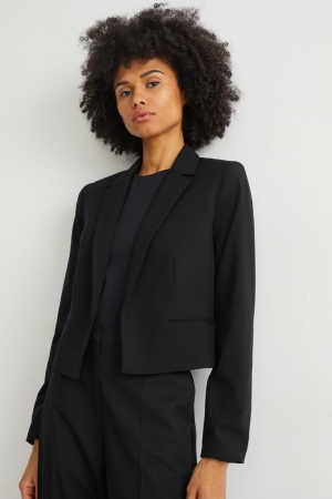 C&A Blazer- Regular Fit With Recycled Polyester Blazer Damen Schwarz | EUDKI-2846