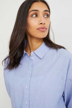C&A Bluse Damen Blau | JAOYW-5149
