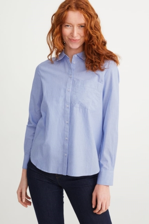 C&A Bluse Damen Blau | QWXIA-6249
