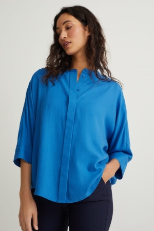 C&A Bluse Damen Blau | VKSPR-5461
