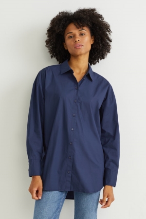 C&A Bluse Damen Dunkelblau | YFUHT-5723