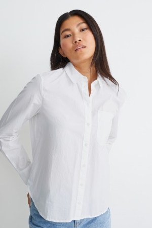 C&A Bluse Damen Weiß | FRZLS-1069