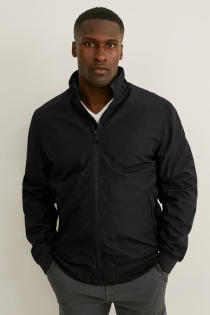 C&A Bomber Jacke Herren Schwarz | DHCSW-2894