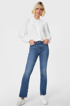 C&A Bootcut Recycled Jeans Damen Blau | BTKAE-6401