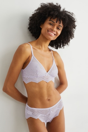 C&A Bralette Unterwäsche Damen Helllila | YOQUX-2180