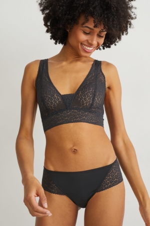 C&A Bralette Unterwäsche Damen Schwarz | LIZNQ-2653