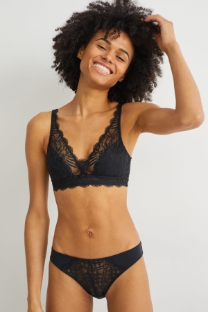 C&A Bralette Unterwäsche Damen Schwarz | YBSUQ-6017