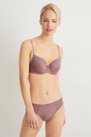 C&A Briefs Lycra® Unterwäsche Damen Dunkelrosa | XBLEK-1470