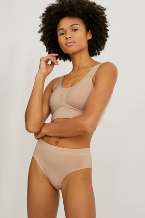 C&A Briefs One Size Fits More Unterwäsche Damen Beige | THUWA-1203