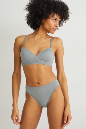 C&A Briefs Seamless Lycra® Unterwäsche Damen Grün | YROTJ-2659