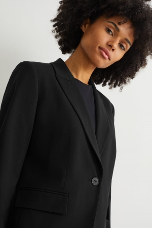 C&A Business Blazer- Regular Fit 4 Way Stretch Blazer Damen Schwarz | AFJPD-6715
