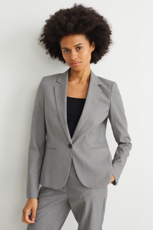 C&A Business Regular Fit Blazer Damen Grau | GOMDK-1678