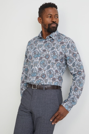 C&A Business Slim Fit Kent Collar Easy-iron Hemd Herren Multicoloured | CUQHT-3479