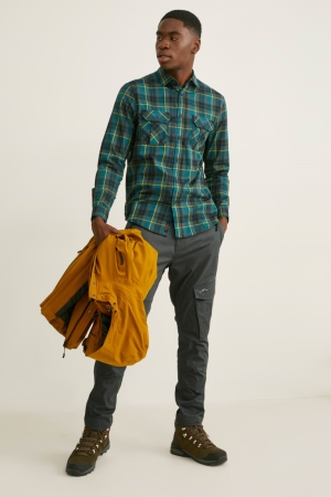 C&A Cargo Thermolite® Lycra® Hosen Herren Dunkelgrün | JELCN-4980