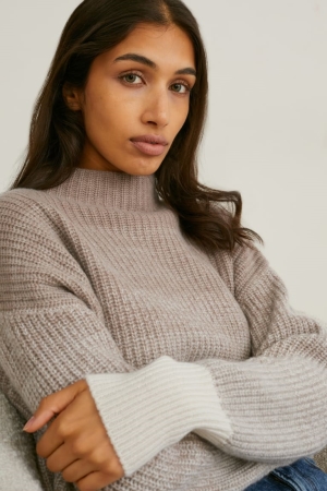 C&A Cashmere Jumper Damen Pearl | RDXTN-2156
