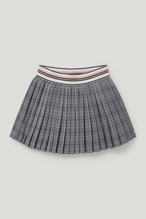 C&A Check Röcke Mädchen Grau | IYWUQ-4529