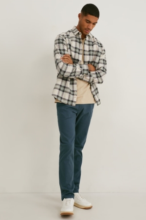 C&A Chinos Regular Fit Lycra® Hosen Herren Dunkelgrün | SHXCI-1047