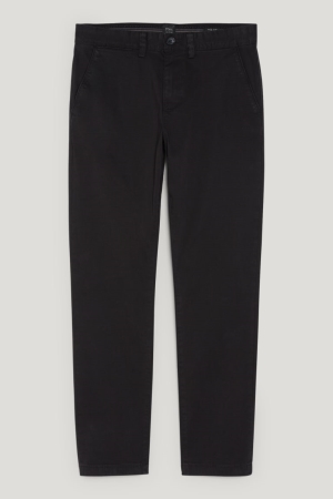 C&A Chinos Slim Fit Flex Lycra® Hosen Herren Schwarz | WVMZP-0349