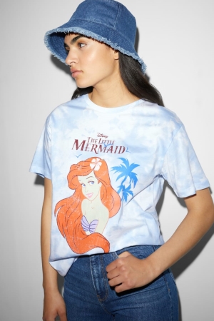 C&A ClockhouseAriel T-shirts Damen Hellblau | JWMZA-2785