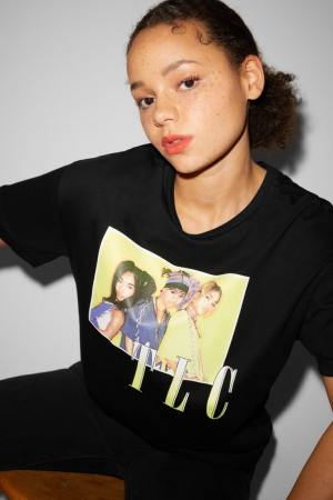 C&A ClockhouseTlc T-shirts Damen Schwarz | KOAXY-2385