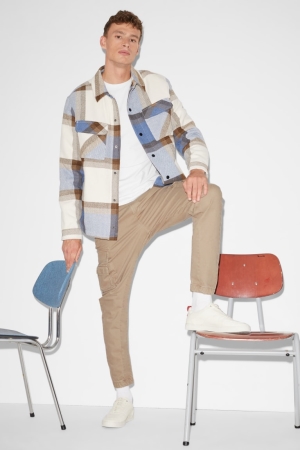 C&A Clockhouse Cargo Hosen Herren Beige | AXWES-4173