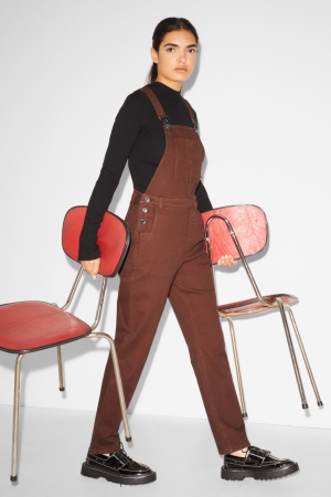 C&A Clockhouse Dungarees Kleider Damen Braun | VFSZT-2391