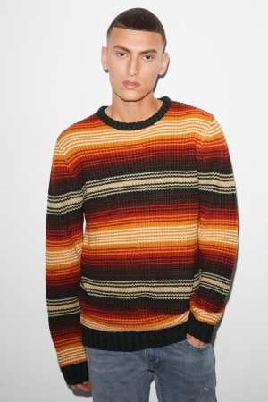 C&A Clockhouse Gestreift Jumper Herren Multicoloured | SPHWL-2093
