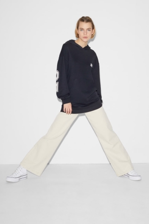 C&A Clockhouse Hoodie Damen Dunkelblau | MFQTB-5139