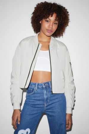 C&A Clockhouse Jacke Damen Weiß | NOEDF-5130