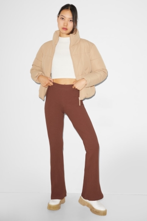 C&A Clockhouse Joggers Hosen Damen Braun | JRDSE-6548