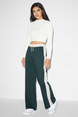 C&A Clockhouse Joggers Hosen Damen Dunkelgrün | GENTL-1594