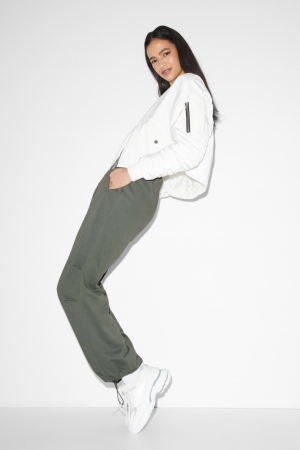 C&A Clockhouse Joggers Hosen Damen Grün | ZNJFQ-0761