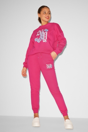 C&A Clockhouse Joggers Hosen Damen Rosa | OHGPL-2560
