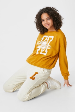 C&A Clockhouse Joggers Hosen Damen Weiß | QXBSW-2159