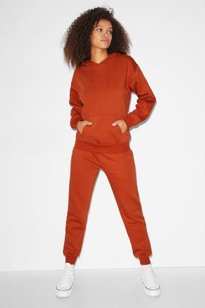 C&A Clockhouse Joggers Recycled Hosen Damen Braun | XIJEC-2496