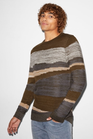 C&A Clockhouse Jumper Herren Dunkelgrün | GQTMX-0324