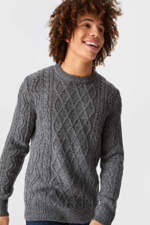C&A Clockhouse Jumper Herren Grau | GVBYN-4310
