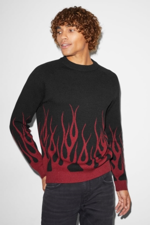 C&A Clockhouse Jumper Herren Schwarz | XKHJN-2693