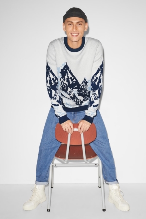 C&A Clockhouse Jumper Herren Weiß | KRUEM-0682
