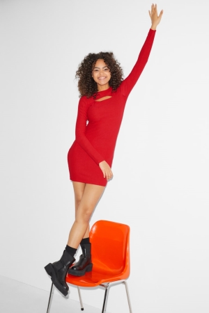 C&A Clockhouse Kleider Damen Rot | IELMX-6790