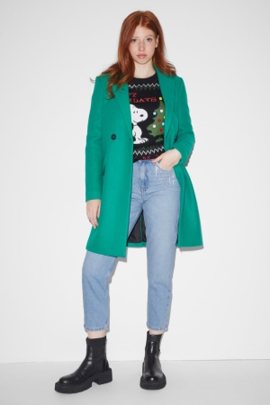 C&A Clockhouse Mom High Taille Jeans Damen Blau Hellblau | PLOQZ-0816