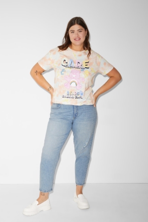 C&A Clockhouse Mom High Taille Recycled Jeans Damen Blau Hellblau | DYFEW-7028