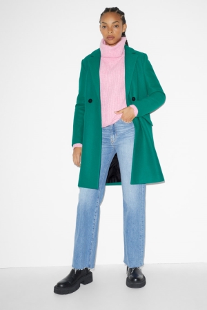 C&A Clockhouse Mäntel Damen Grün | LMUJS-3187
